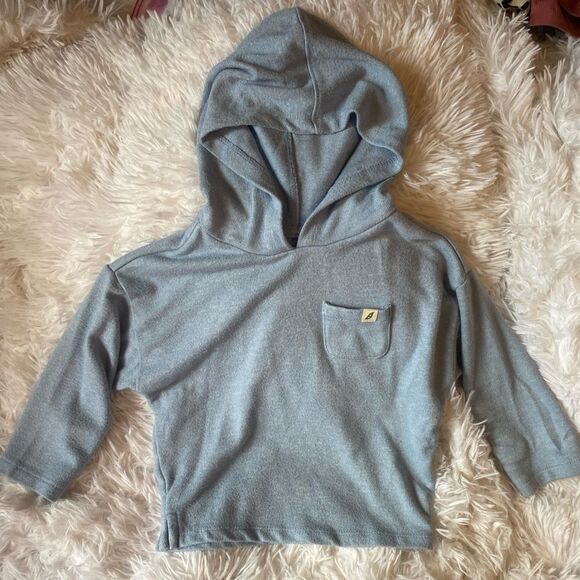 Easy-Peasy Light Blue 2T Hooded Pullover - Picture 1 of 6